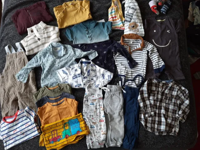 Baby boy toddler clothes bundle age 12-18 months Tu Next Nutmeg H&M Boden M&S