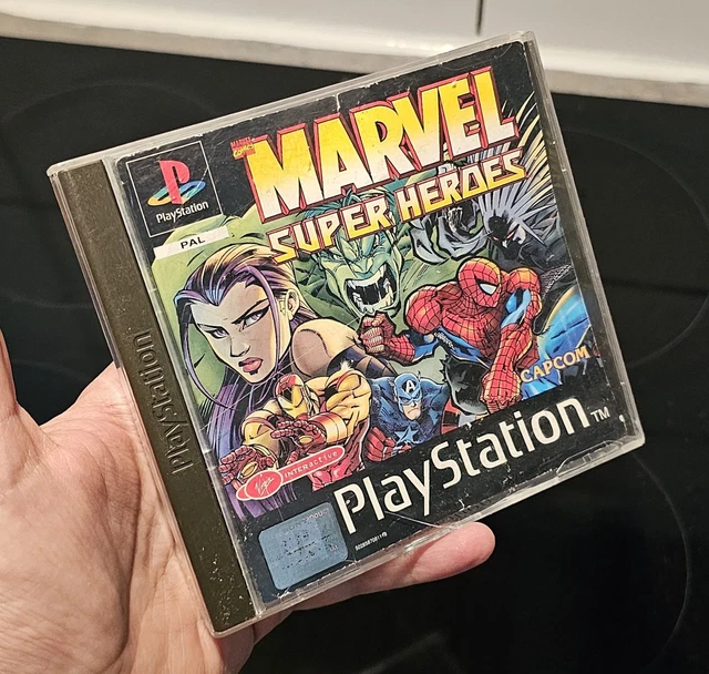 Marvel Super Heroes Sur PS1 - Jeu Complet PAL Français - Très Bon État - Capcom 1997