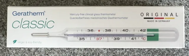 Fieberthermometer Geratherm Classic mit Hülse, quecksilberfrei