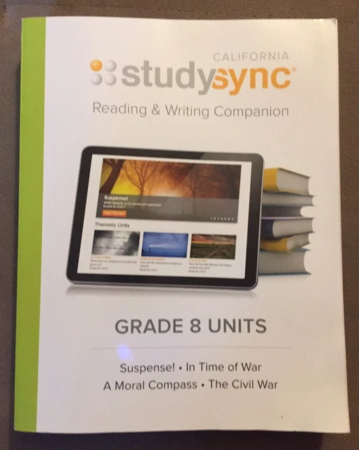 CALIFORNIA STUDYSYNC GRADE 8 Reading & Writing Companion By studysync