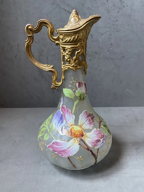 Daum Epoque Art Nouveau, Carafes et Verres Soufflés E