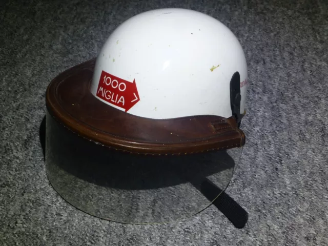 1000 Mille Miglia Vintage Helm Leder Oldtimer Mercedes Maserati Alfa Ferrari BMW