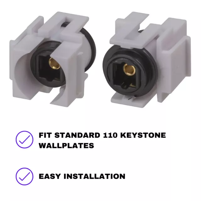 1x Keystone Insert TOSLINK to TOSLINK 3