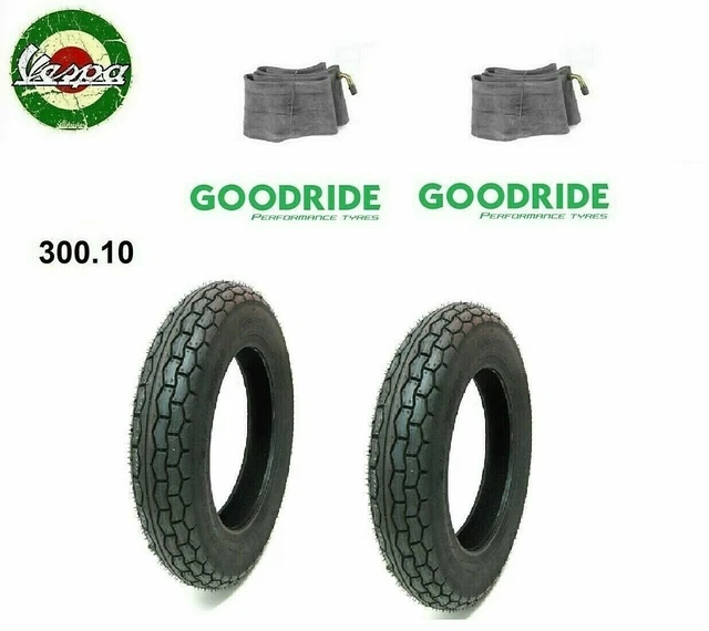 Kit 3 Pneumatici Copertone Gomma Omologato 3.00.10 Vespa 50