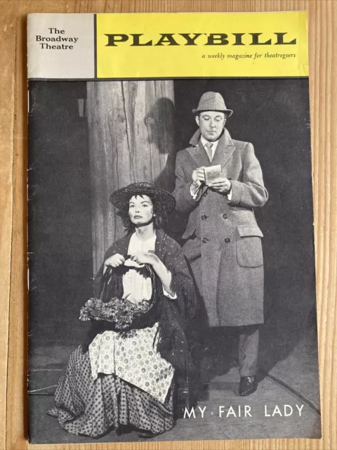 Playbill - My Fair Lady - April 23 1962- The Broadway Theatre