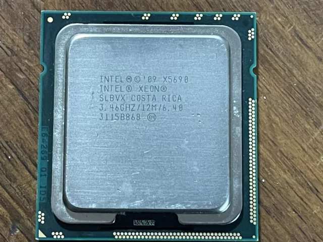 Intel Xeon X5690 Processeur (3,46 GHz, 6 Coeurs, LGA 1366) - AT80614005913AB