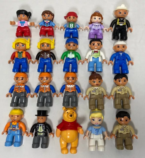 Lego Duplo lot of Mini Figure People Bob The Builder Pooh Sir Topham Hatt Lot