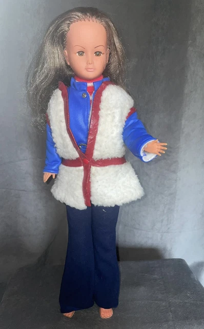 Poupee Dolly Gege Gégé Mc5 Avec Robe a Fleur Vintage 1970/80 Bel Etat