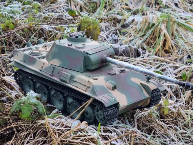 Heng Long Panther German Tiger Radio RC Tank 1/16 BB V7 IR Battle SMOKE SOUND UK