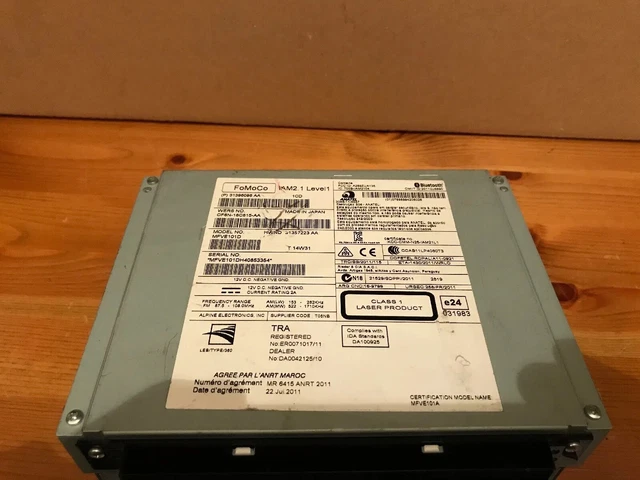 Volvo V40 Radio Cd Player Unit 31396096 AA Model No: MFVE101D BLUETOOTH (JAPAN) 2