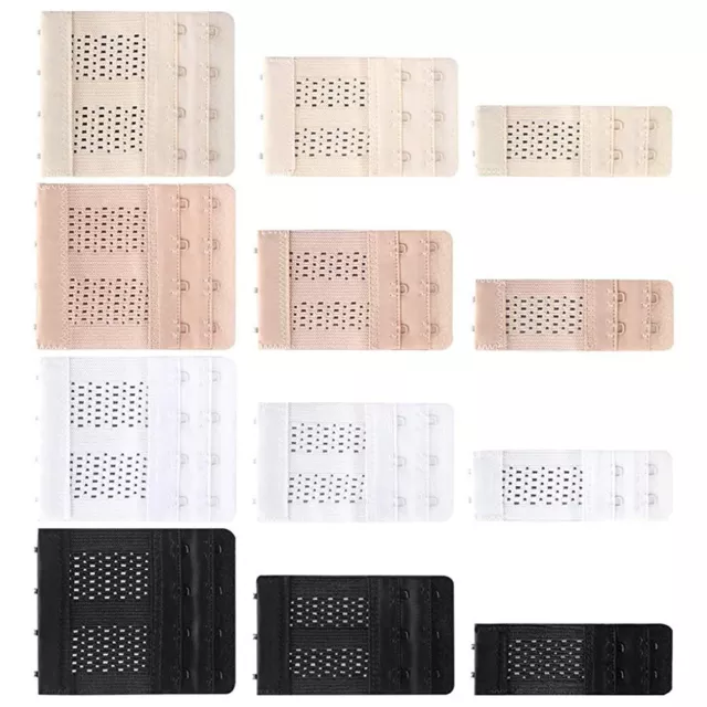 12Pc 2/3/4 Hook Bra Extender Elastic Hollow Underwear Strap Extension Adjustable