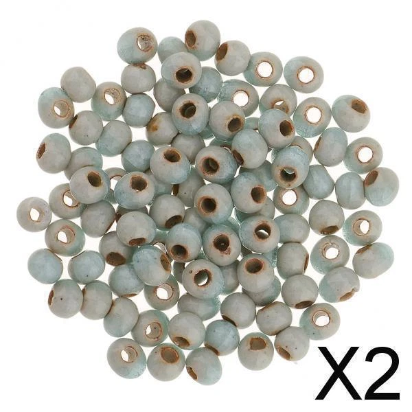 2X 100 Stück Keramikperlen für DIY Charms Anhänger Schmuckzubehör