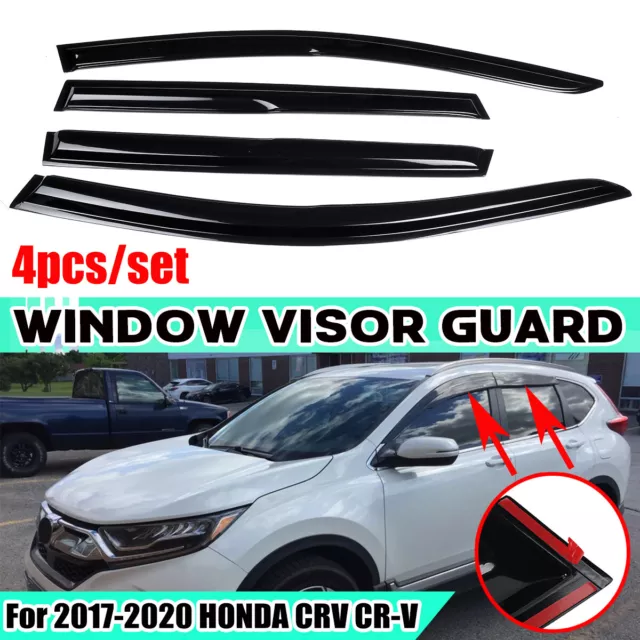 4PCS Weathershields Weather Shields Window Visors For HONDA CRV CR-V 2017-2022