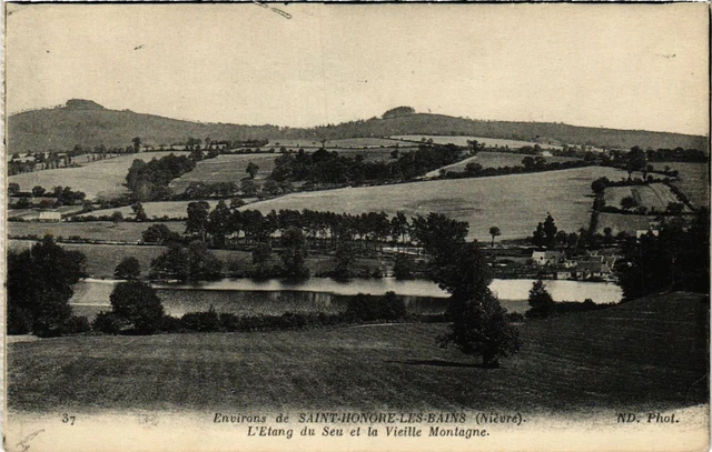 CPA Env. de St-HONORÉ-les-BAINS - L'Etang du Seu et (518219)