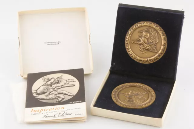 1974 Medallic Kunst Firma " Inspiration " Mehrteilige Frank Eliscu W/Bonus