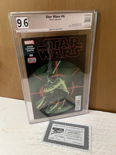 Star Wars 6 PGX 9.6🔑1st FULL App SANA STARROS🔥2015 SIGNED Jason AARON
