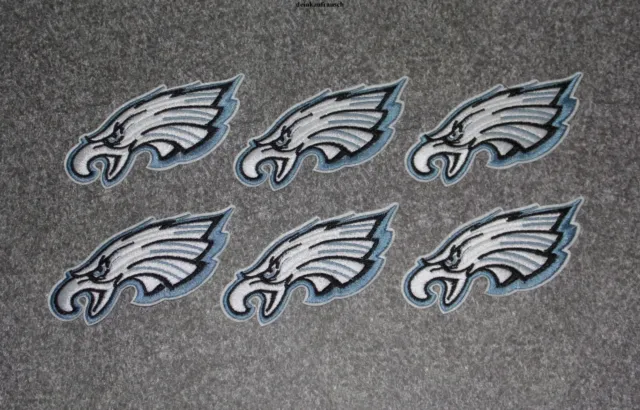 Philadelphia Eagles Aufnäher-6 Stück-Patch-Bügelbild -Football-ca. 11,5 x 5cm