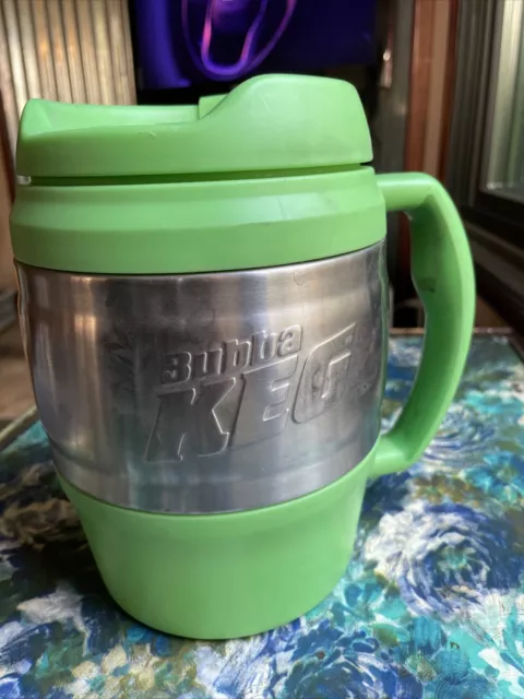 Bubba Keg 52 oz Insulated Stainless, Travel Mug Green With Bottle Opener Handle