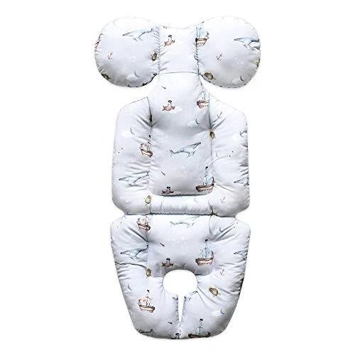 Almohadilla de cojín reversible para cochecito de asiento de coche de doble revestimiento - Bebe Face