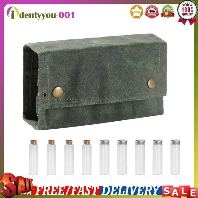 A/A Pequeñas botellas de especias vacías juego con bolsa de almacenamiento Outdoor Camping Gril