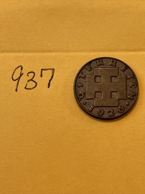 1926 AUSTRIA  - 2 GROSCHEN - KM#2837 - World Coin