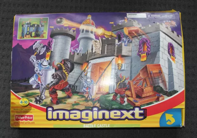 Fisher price imaginext 2002 battle castle Game set with box - Read description