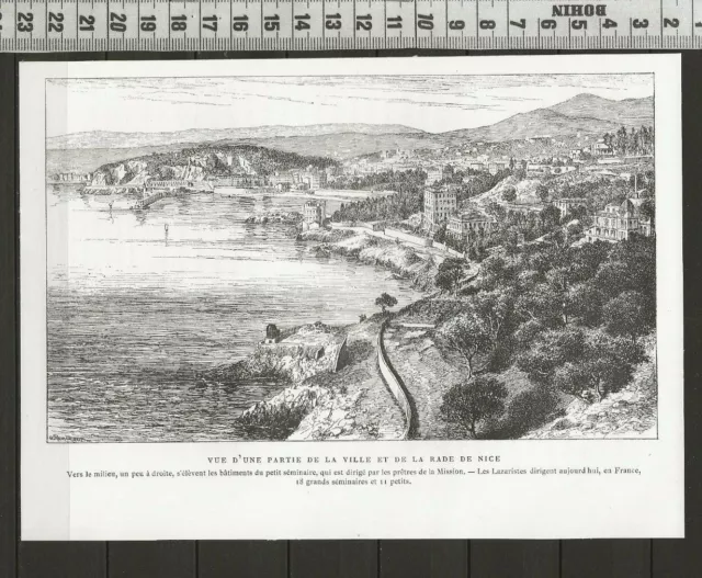 G88 / Cut 1880 / View Of The City And The Harbour Of Nice