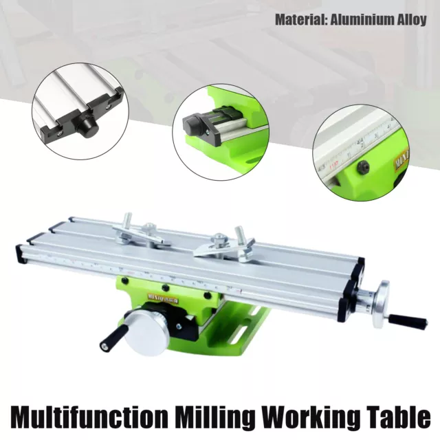 Multifunction Worktable Milling Machine Cross Slide X Y Table Drill Vise Fixture