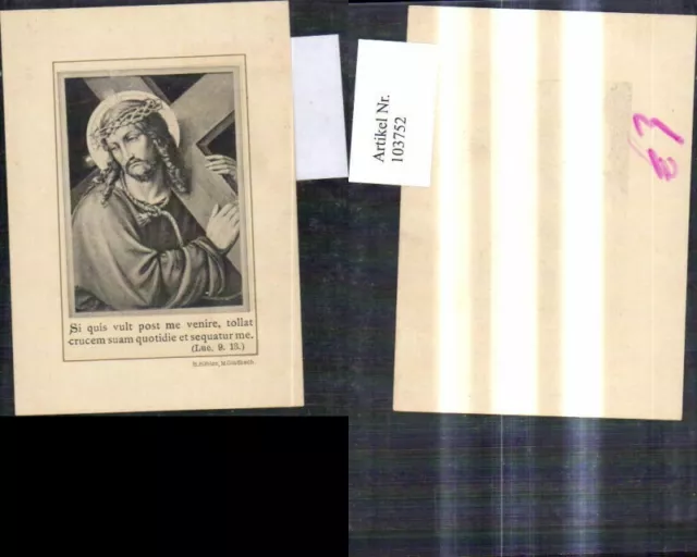 103752,Heiligenbild Andachtsbild Andachtsbildchen Heiligenbildchen Jesus m. Dorn