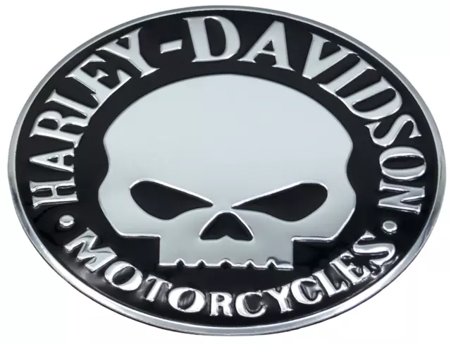 3.5" Skull Harley Davidson Emblem Motorcycle Decal Fuel Tank Gas Badge 1 piece