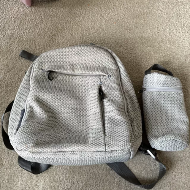 UPPAbaby Changing Backpack, Sierra (Dune Knit/Black Leather
