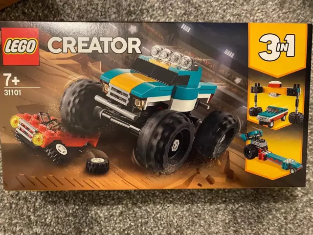 LEGO Creator 3 in1 Monster Truck Set 31101 - New Sealed Box