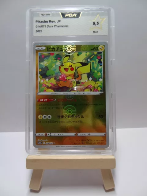 Carte Pokémon PCA 9,5 " Pikachu " HOLO REVERSE FOIL 014/071 s10a Dark Phantasma