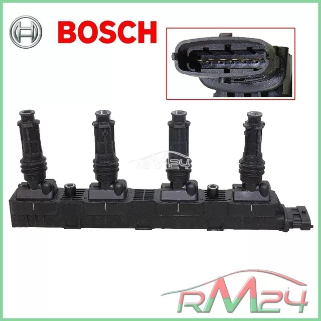 1X Bosch Bobina D'accensione Per Opel Combo 1.4 04-12 Corsa C D 1.2 1.4