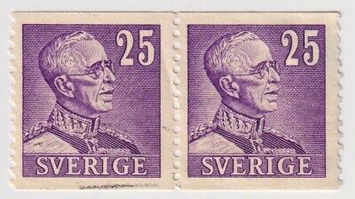 1948 Sweden - King Gustav V - Pair 25 Ore Stamps