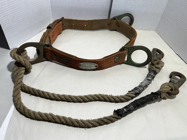 Vintage 1973 Klein Buhrke Linemans Belt Model 5443 Made In USA