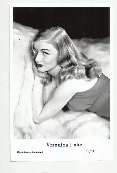 (Bx26) Veronica Lake Photo Postcard (27/380) Filmstar Pin Up Movie Glamor Girl