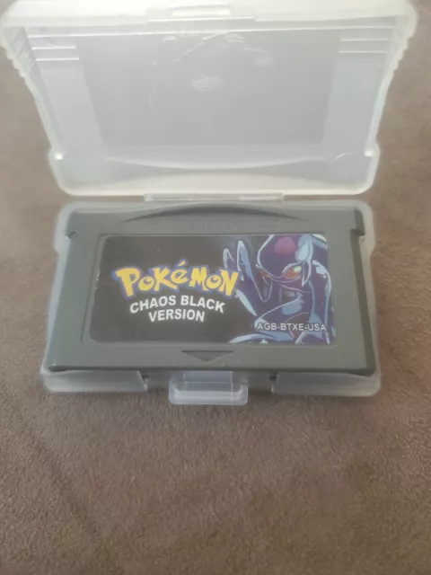 Pokemon Chaos Black Nintendo Game Boy Advance GBA Video Game 