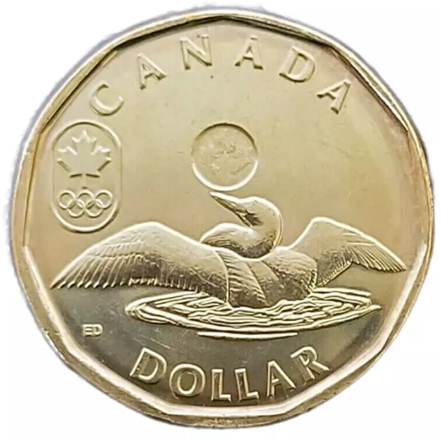 Canada 2012 Olympic BU UNC Uncirculated Lucky Loonie!!