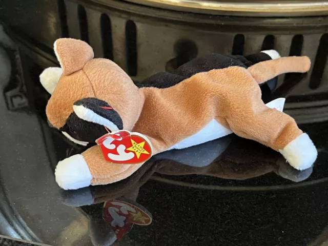 BNWT Tagged Retired Ty Beanie Baby Plush Chip the Cat Tagged NEW