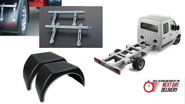 Jonesco HL27 Pair Twin Wheel Mudguards Wings For 3.5T Sprinter Transit Tipper Body