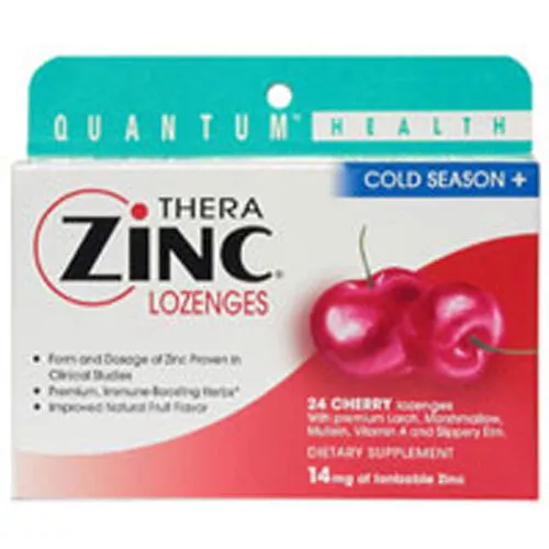 Froid Saison + Therazinc Pastilles Cerise 24 Loz Par Quantum Health