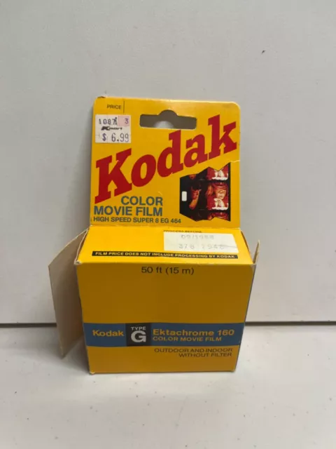 Película en color vintage KODAK EKTACHROME 160 tipo G caducada