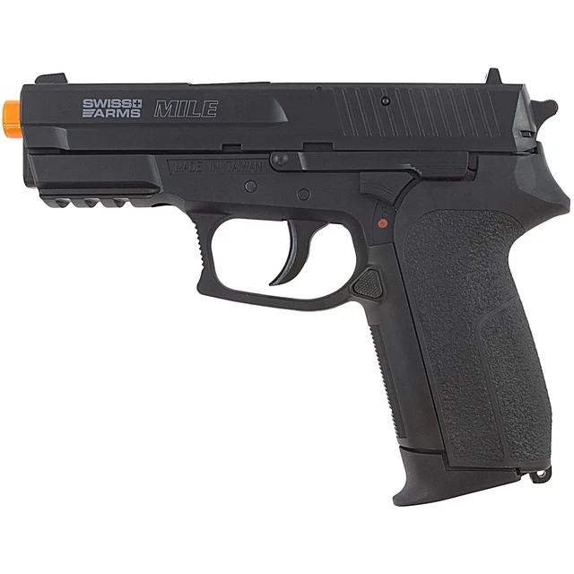 380 FPS LICENSED SWISS ARMS AIRSOFT CO2 FULL SIZE PISTOL HAND GUN 6mm