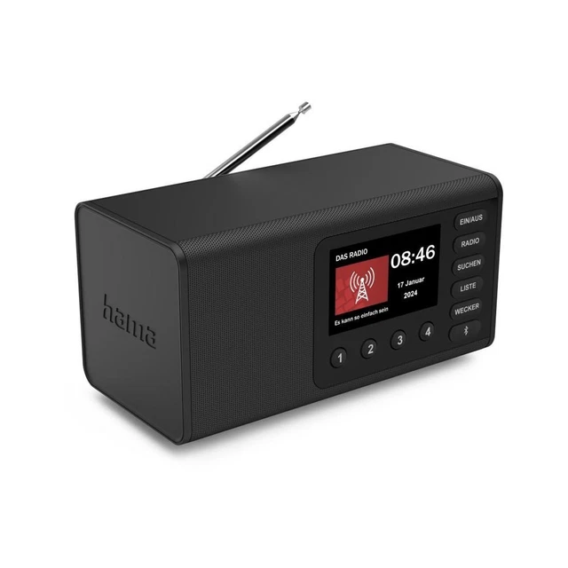 Hama Digital Radio DR2002BT, FM/DAB/DAB /Bluetooth?RX, Radiowecker, Stereo, SW (00054298