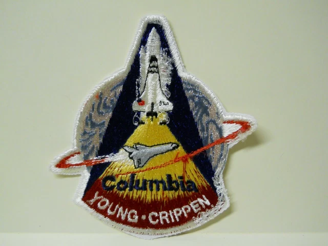 NASA Embroidered Patch Space Shuttle Mission STS-1 Columbia Young Crippen