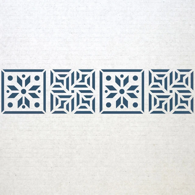 Pochoirs de bordure murale modèle 019 modèle réutilisable pour décoration...