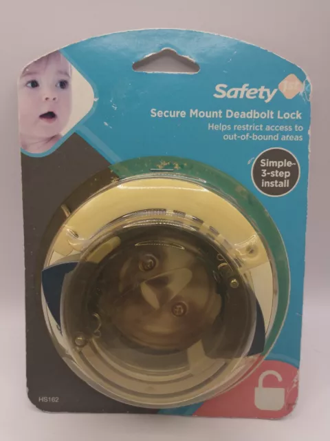 Safety 1st Secure Mount Deadbolt Lock No-drill install #HS162 READ DESCRIPTION