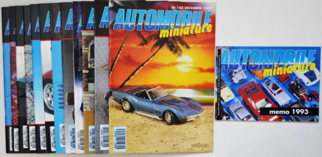 Revue Automobile Miniature / lot 1992 - année complète / 12 n° du 92 au 103.