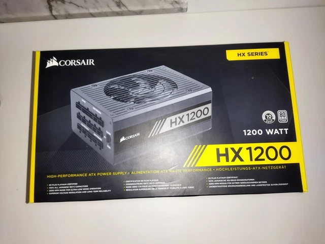Alimentatore per Computer Corsair HX1200 platino  + Cavo 12vhpwr